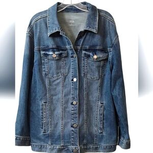 A.N A. Ladies Blue Denim Jacket Size L